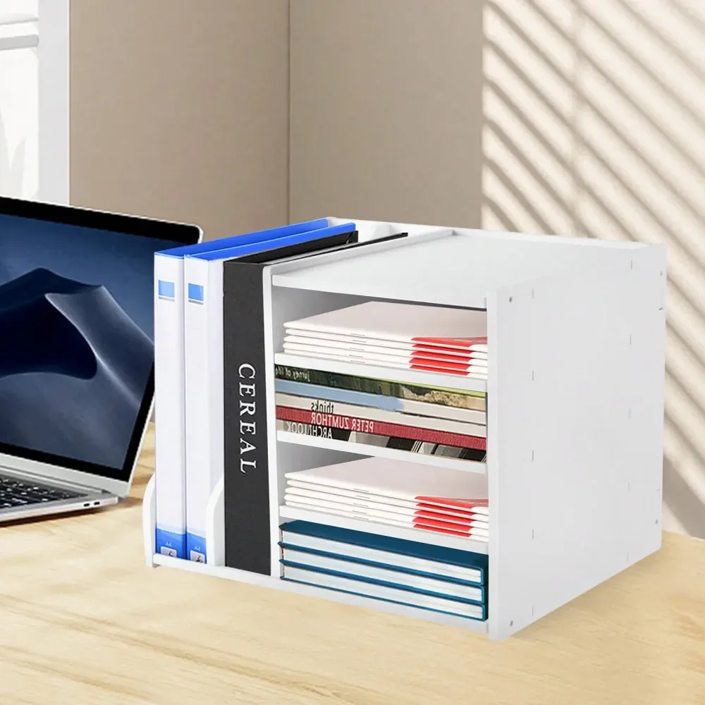 

Office StorageDesktop File Holder Organizer Mail Sorter Office Storage Bookshelf Magazines Holder For Home, Office, Classroom, M