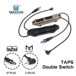 Tactical Augmented Pressure Remote Dual Function Switch For Mlok Keymod DBAL A2 PEQ 15 NGAL MAWL Flashlight Scout Light