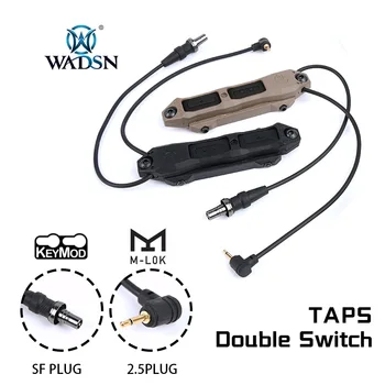 Taktischer Augmentedruck-Fernbedienungs-Dual-Funktionsschalter für Mlok Keymod DBAL A2 PEQ 15, NGAL MAWL Taschenlampe Waffe Scout Light