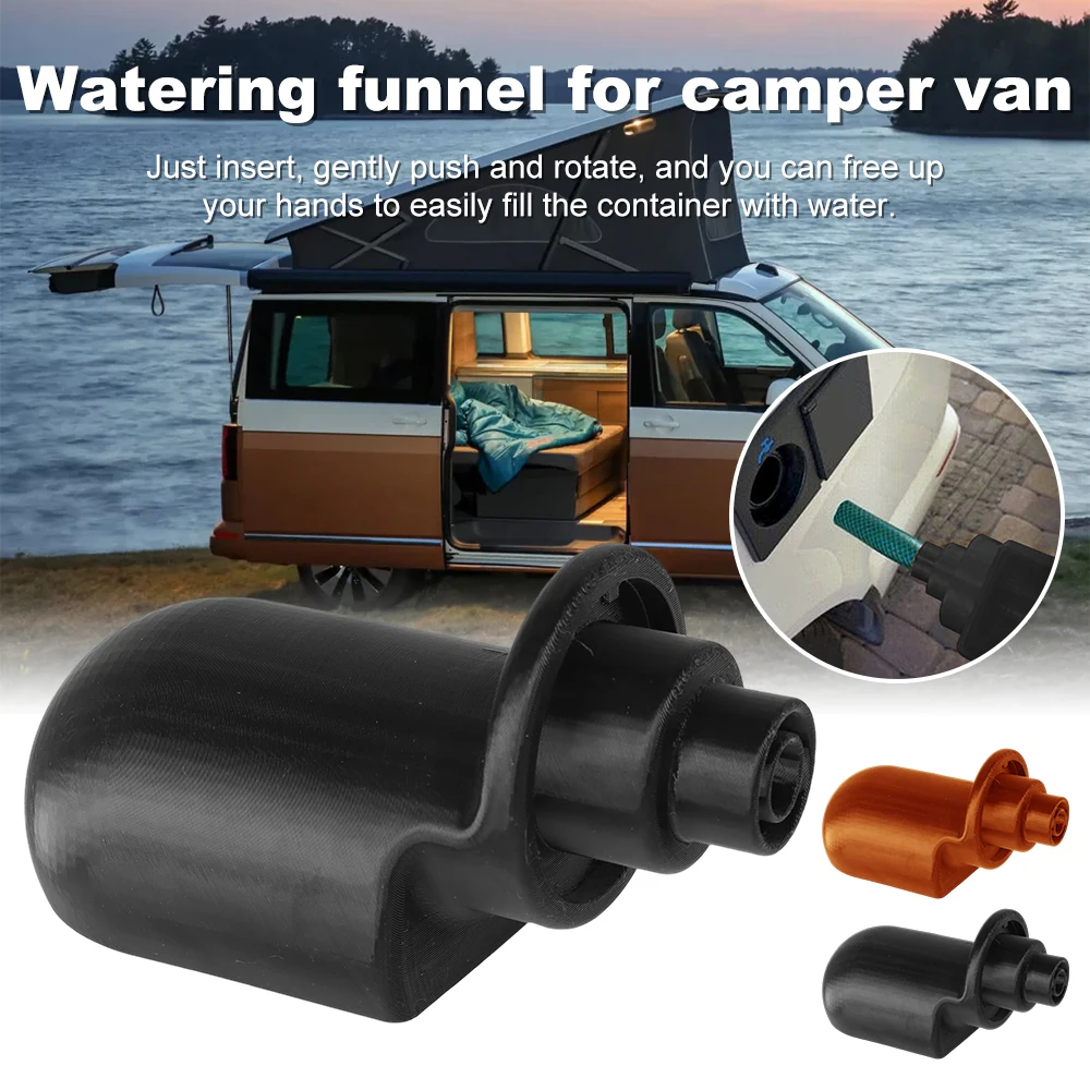 1PCS Water Filling Funnel Snap In Outdoor Camping Van Caravan Exterior Injection Accessories For Volkswagen California Ocean T6
