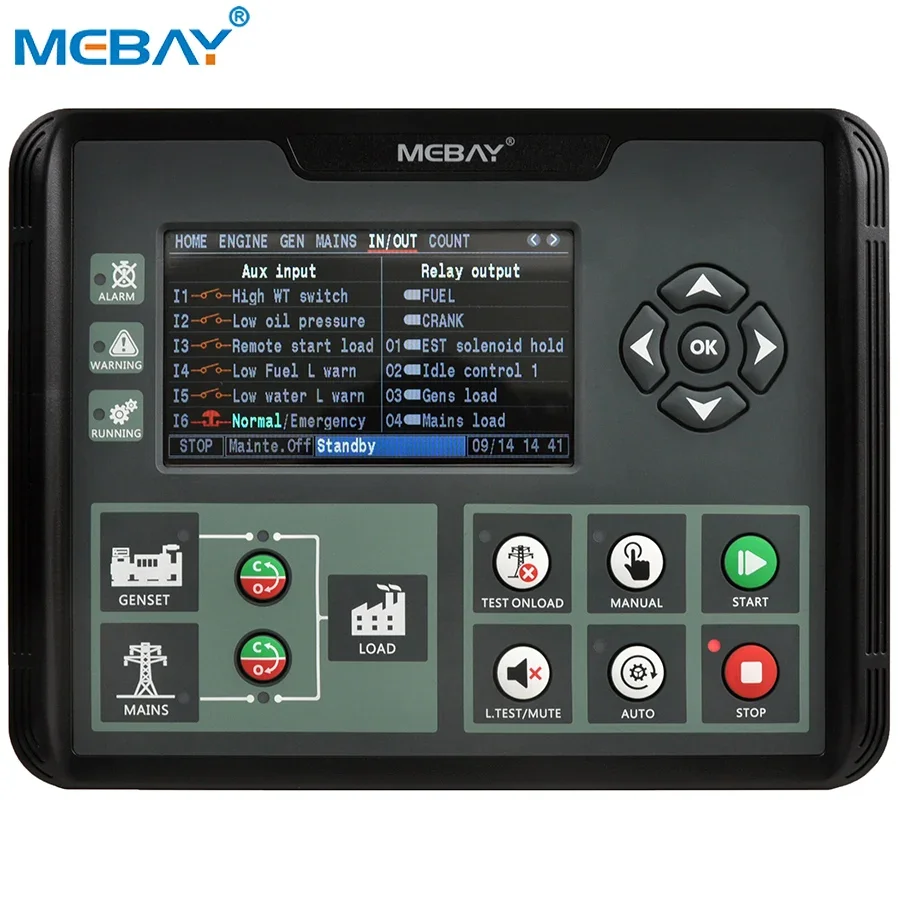 Mebay Auto Generator Controller DC62DR AMF ATS Genset Controller