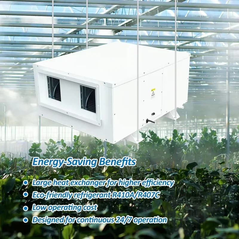 240L D Industrial Dehumidifier Wall Ceiling Mounted Refrigerant Dryer for Greenhouse Hemp Grow Room Tent Commercial Use
