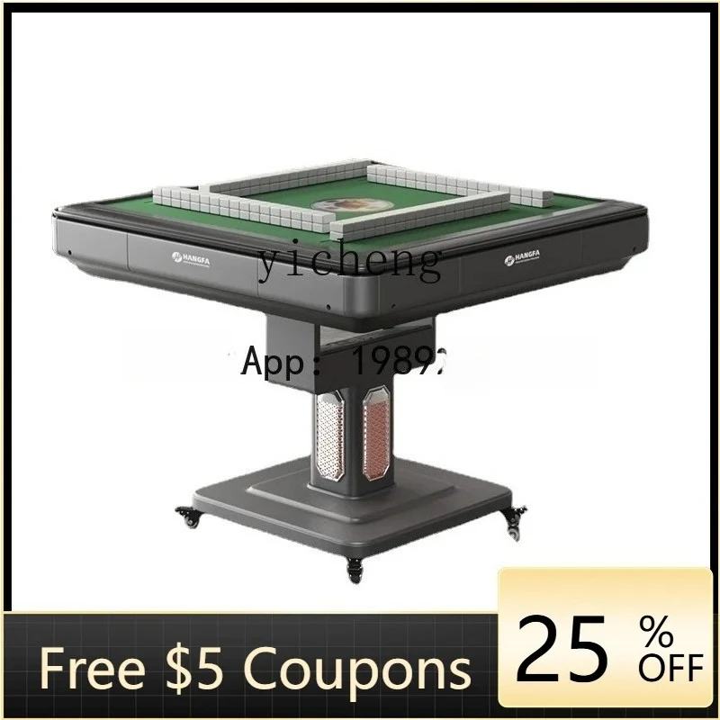 MJZ Bass Mahjong Machine Automatic Dining Table Dual-Use Heating Electric Folding Modern Mahjong Table