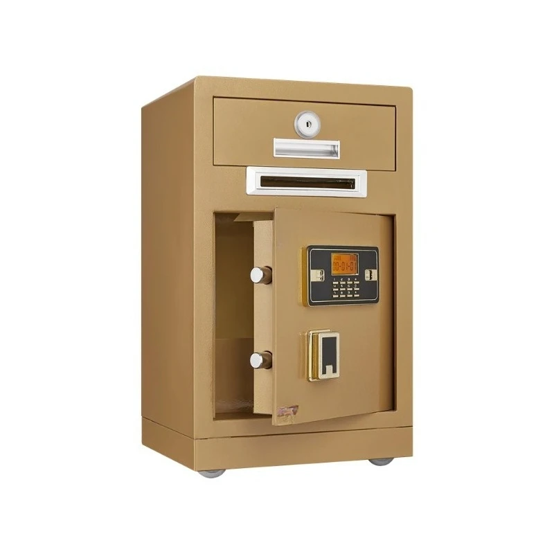 Electronic cash and coin safe fire safe with coin insertion option for currency and valuables storage