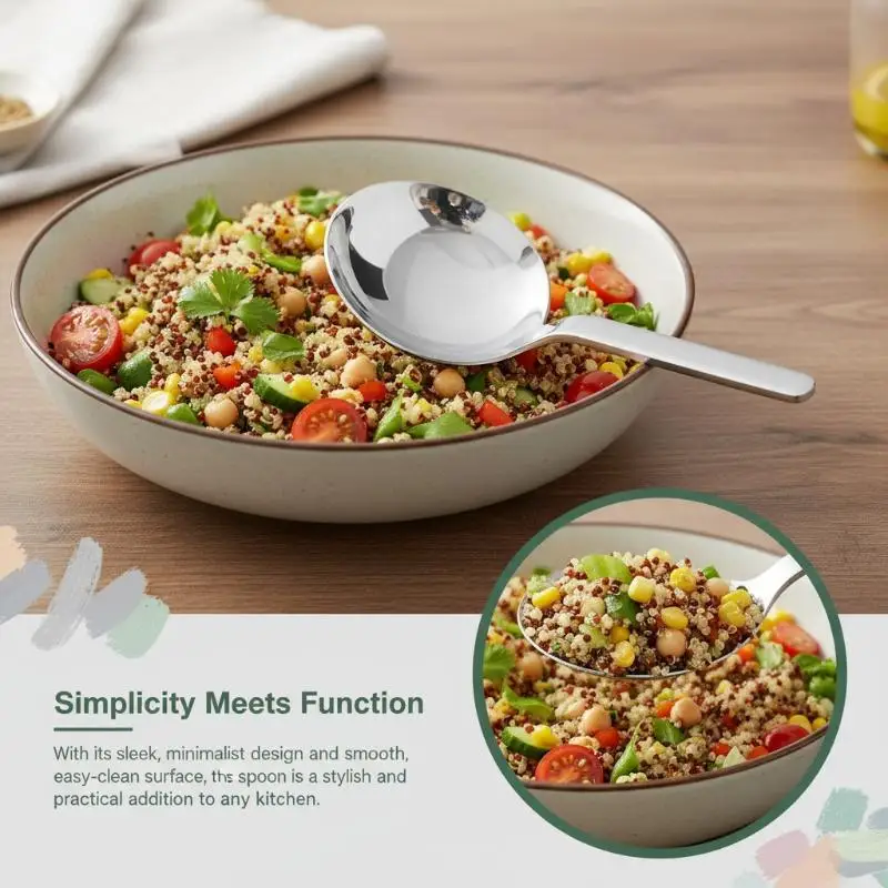 201 Stainless Steel Deepen Tablespoons Soup Ladle Short Handle Large Ramen Bouillon Spoon Kitchen Tableware Cooking Utensils
