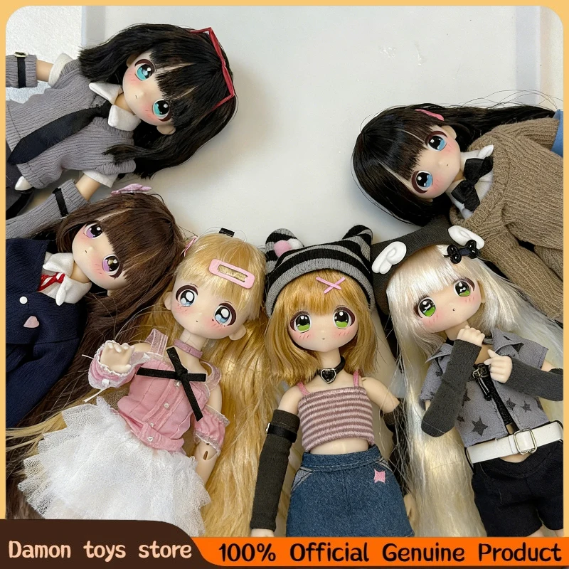 

Authentic Don'T Touch My Straight Bang Blind Box Toys Bjd Mystery Box Action Figure Collectible Doll Desktop Decor Birthday Gift