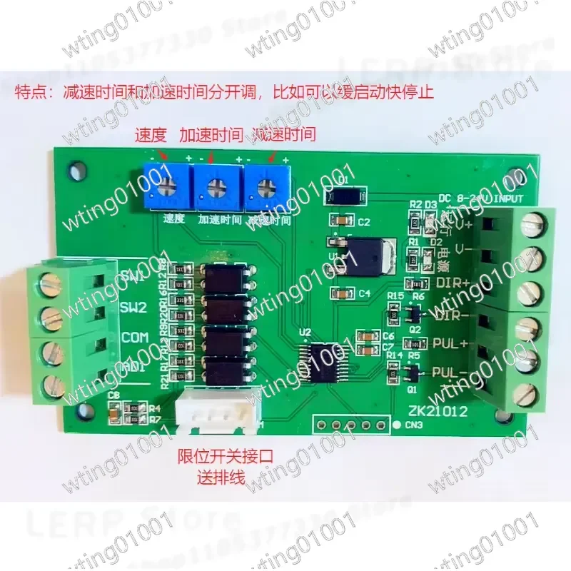 for Stepper Motor Controller Single Axis Pulse Generator with Potentiometer Speed Regulation for Servo Drive PLC Interface