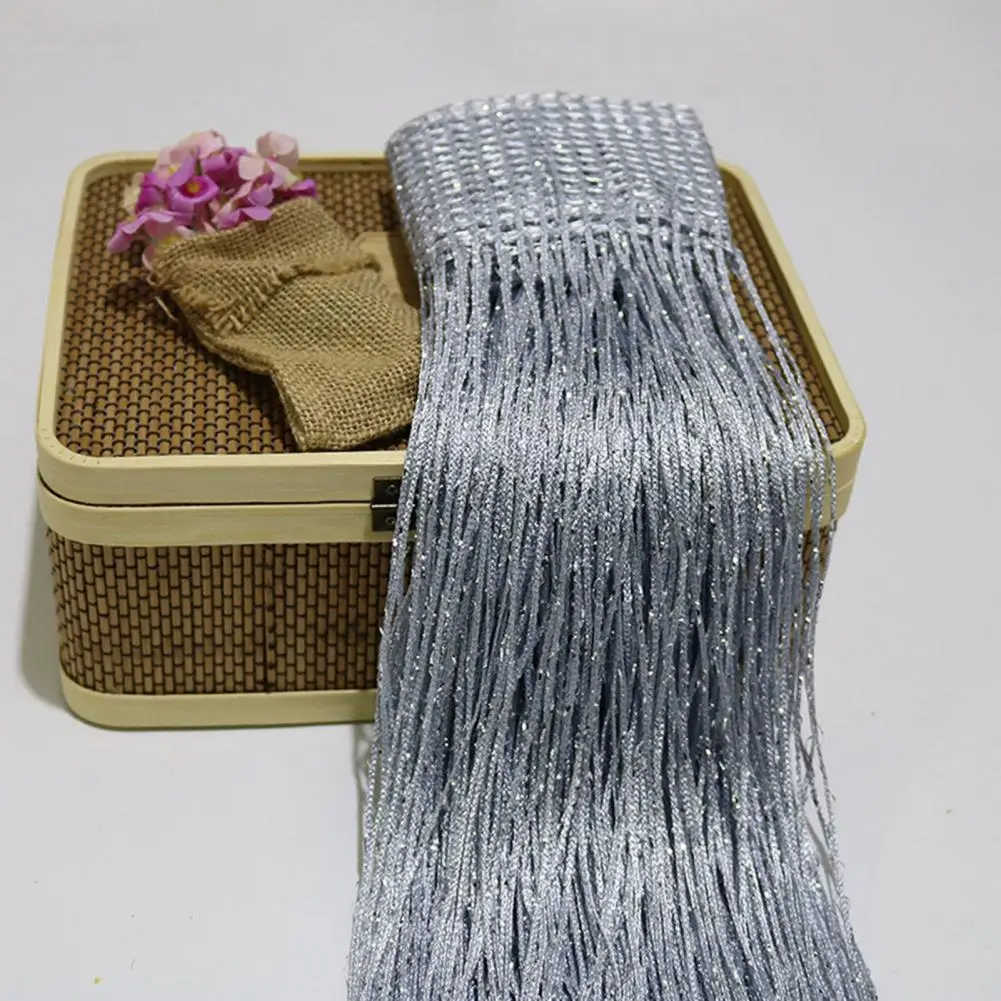 Room Divider Blind Door Strings Curtain 2x1m Glitter Door String Curtains Decorative Tassel Fringe Panels Wedding for Bedroom
