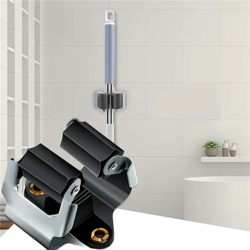 

ABBN-30Pcs Mop Broom Holder Wall Mounted Garden Storage Clips Rack With Screws Handle Hanging Tools For Home Kitchen Bathroom
