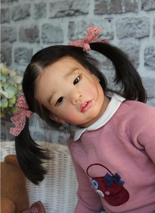 

EGO 28inch Reborn Toddler Girl Amaya Doll Painted Kit with Soft Touch Flexible Vinyl Body