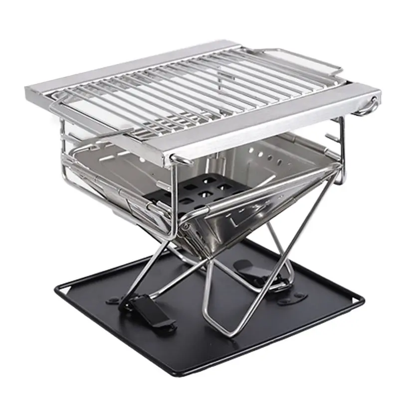 

Складной уличный гриль BAAR из нержавеющей стали, портативная печь на дровах, мультифункциональный мангал-инсинератор