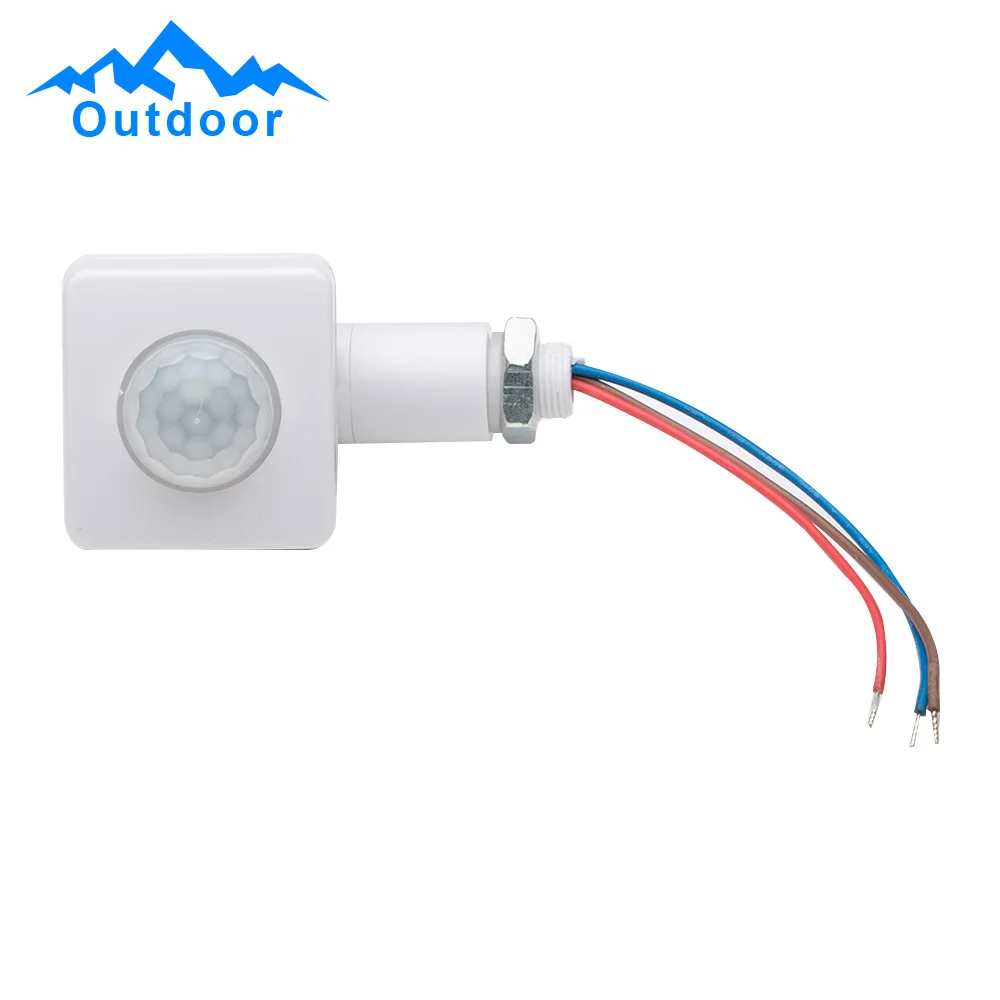 AC85V~265V Human Motion Infrared Sensor Switch Photosensitive Sensor Light Sense 2~200OLUX / Time 5-8 Min /5-12M Adjustable