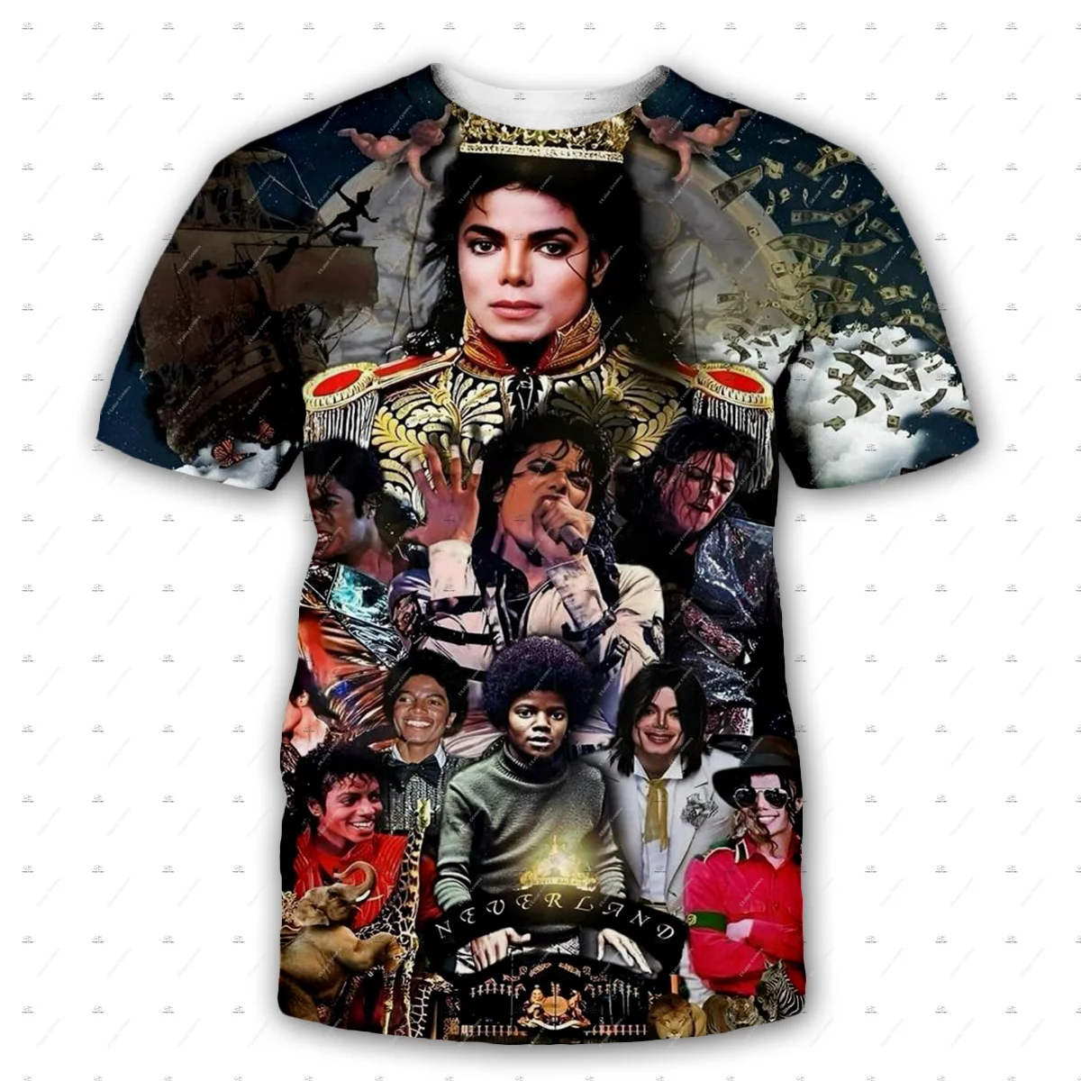 NewFashion Pop Singer Legend Musician Michael Jackson Vintage Tee 3DPrint Summer Harajuku Casual Funny Short Sleeves T-Shirts Q3