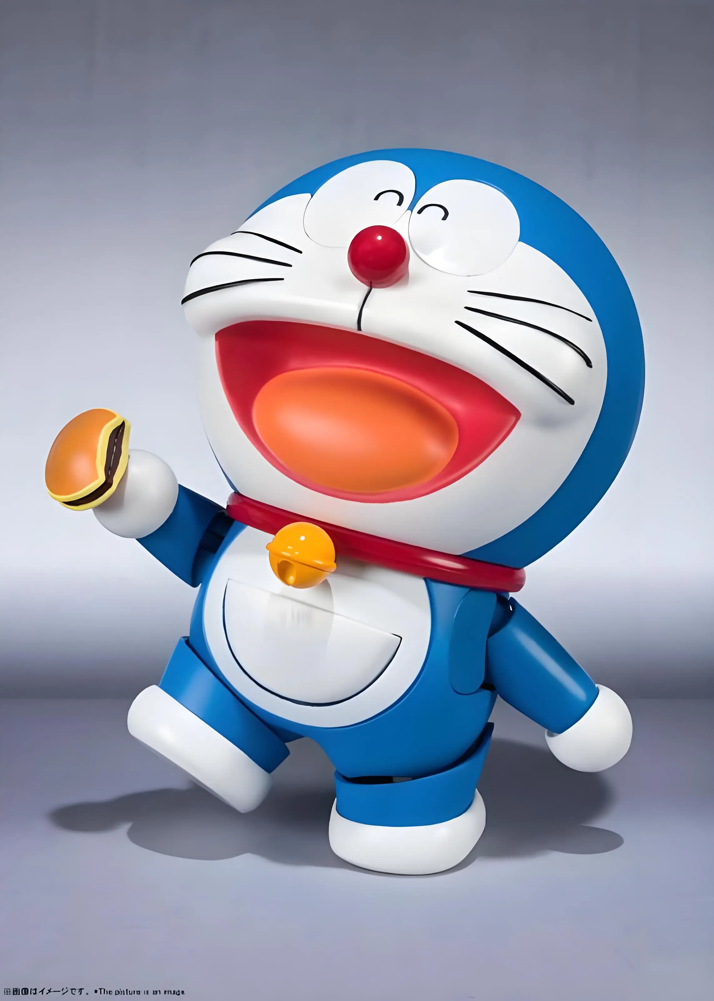 반다이 오리지널 모델 키트 SHF 노비타 애니메이션 도라에몽 액션 피규어 모델 장난감 수집품 모델 장식품 어린이 소년을위한 선물