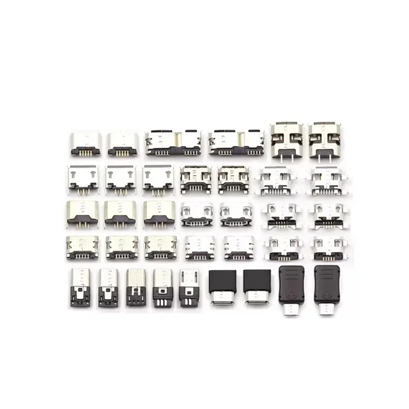 Connettore MICRO femmina da 10 pezzi presa per clacson USB spina per interfaccia dati connettore Mike piastra affondante SMD ad alta potenza MK5P