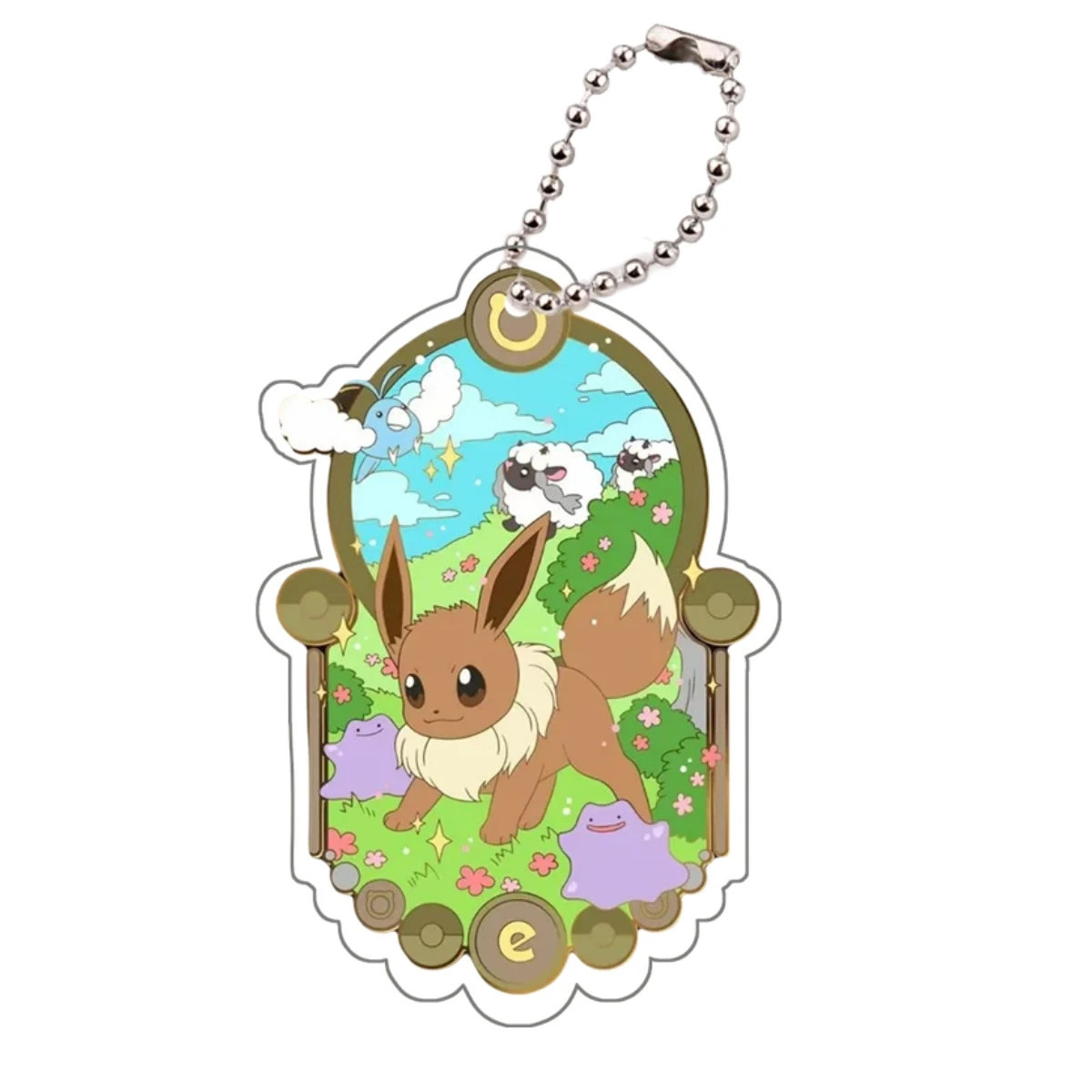 Pokemon Eeveelution Leafeon Espeon Jolteon Umbreon Sylveon Eevee Glaceon Flareon Acrylic Keychain Mobile Phone Bag Pendant Gift