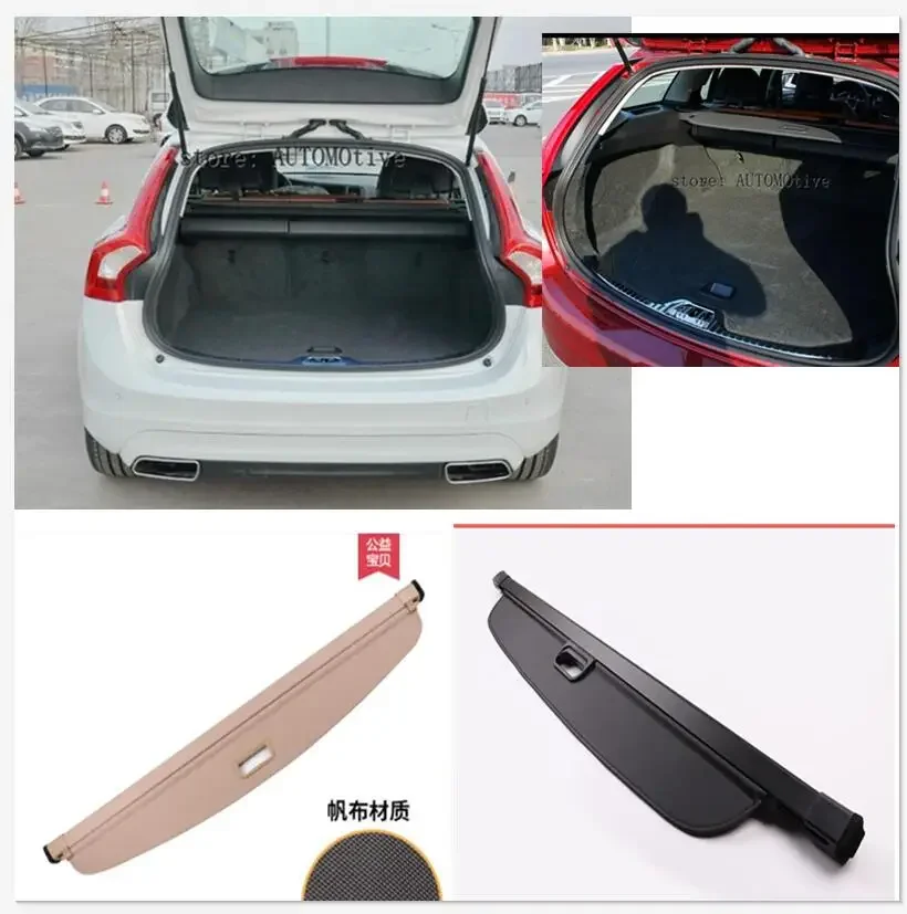 

Car Rear Trunk Security Shield Cargo Screen Shield shade Cover Fit For VOLVO V60 2009 2010 2011 2012 2013 2015 2016 2017