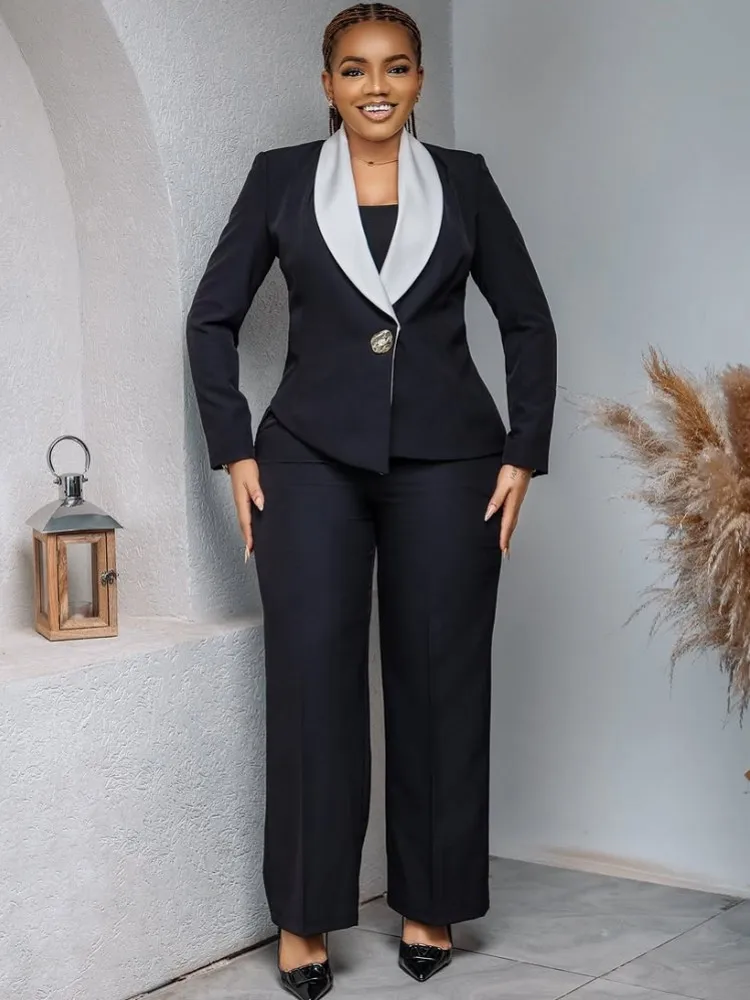 

2 Piece Women Sets 2025 New Arrival Plus Size Autumn Winter Matching Sets Two Pieces Sets Top And Pants Suits Outfits Clothing