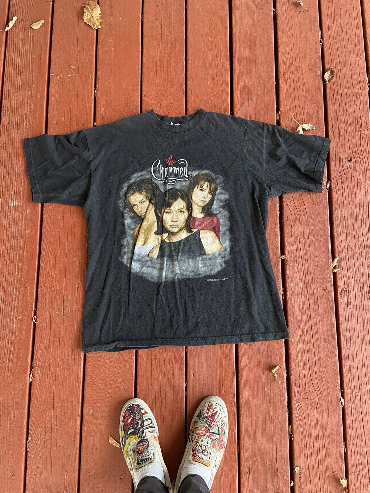 Rare Vintage 90s Charmed T Shirt - 1999 TV Series Sitcom Warner Bros size XL