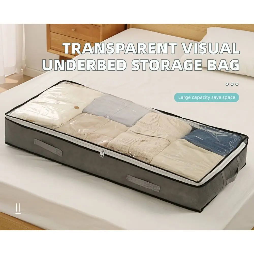 

NEW Foldable Bed Sheet Storage Box Space Saving Multi-functional Quilt Cover Case Dustproof Underbed Storage Bag Household