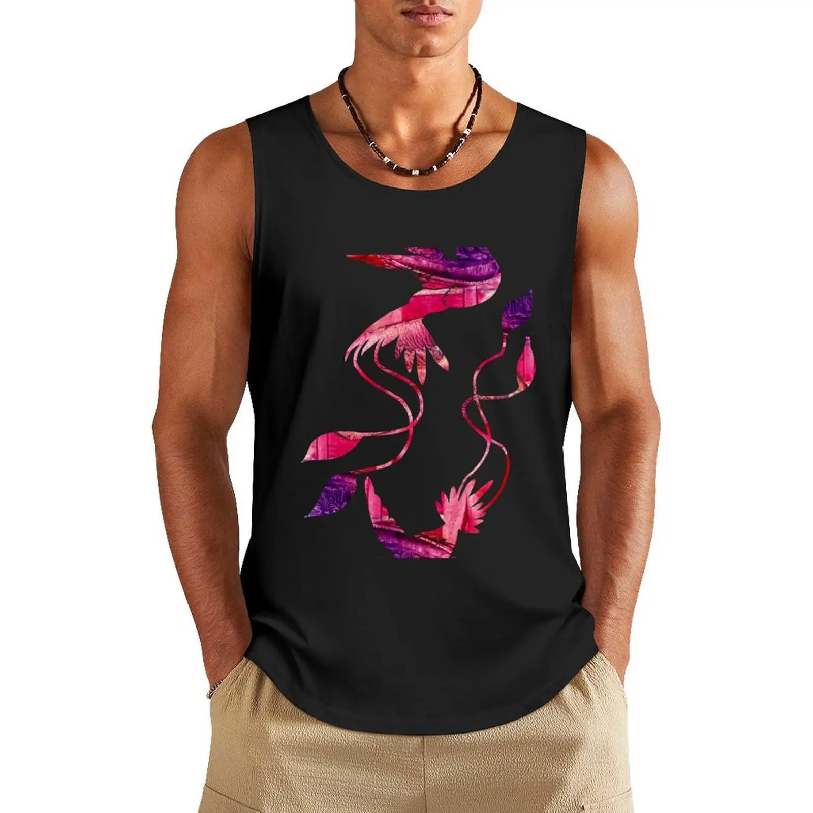 

Aliens eggs of pink dreams abstract hummingbirds Tank Top running shirt underwear basketball fashion 2025 man T-shirts men
