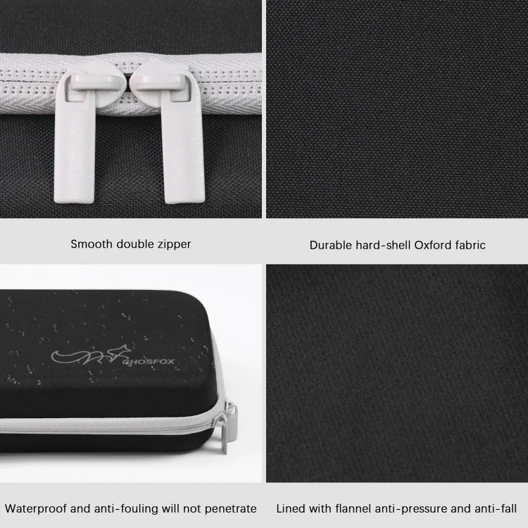 Chosfox Tragbare Tastatur-Aufbewahrungstasche, große Kapazität, mechanische Tastaturtasche, 60/61/64, verdickter Stoff, wasserdichte Schutztasche – Detail 4