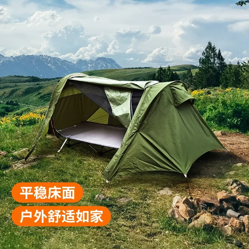 Tent Outdoor Camping Single Off-the-ground Tent Integrated Folding Camp Bed Self-driving Tour Fishing Camping Tent