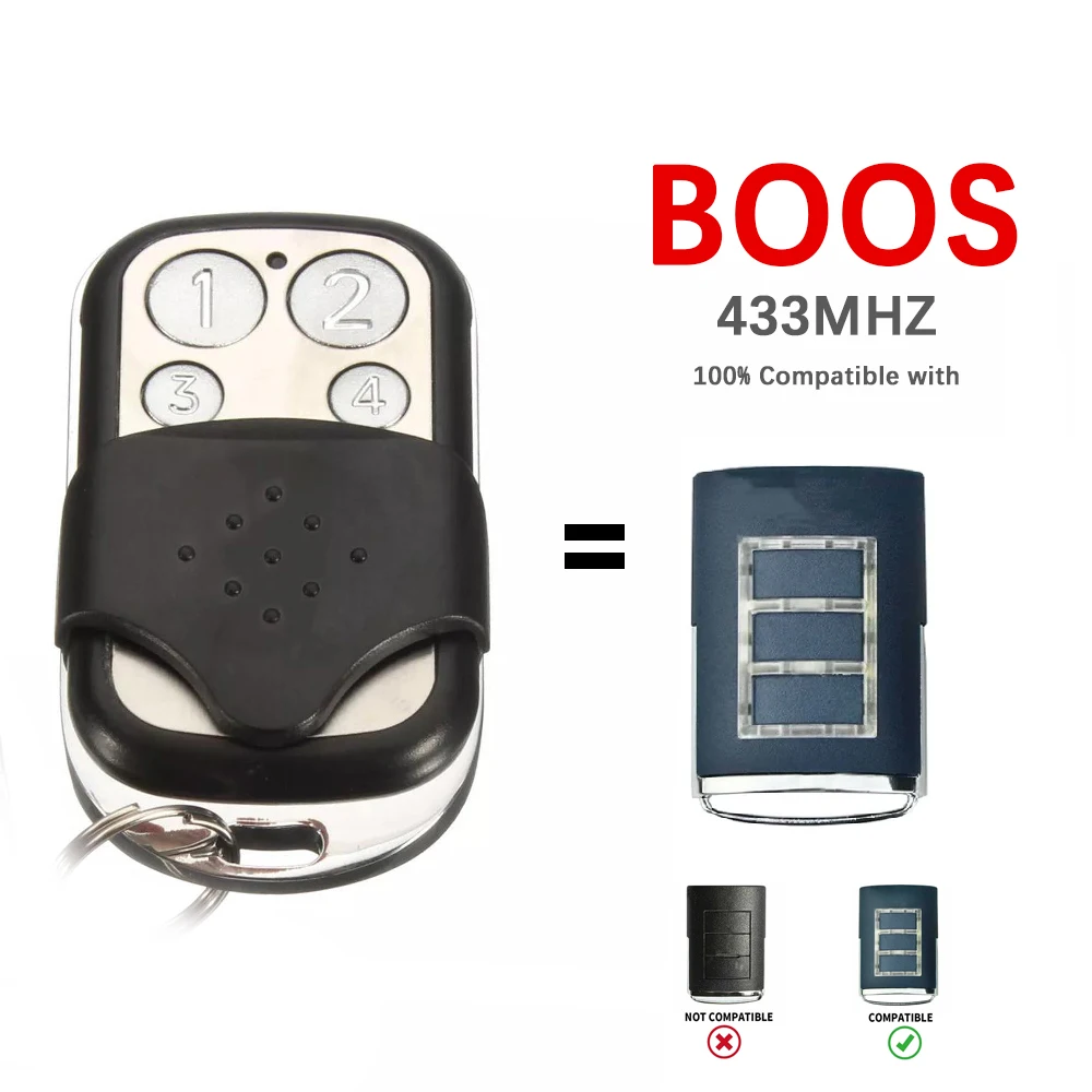 1/2pcs Boss BHT3/BHT-3/HT3/ BOSS 6 433MHz BOL4/BOL6/OL4 Garage Command Transmitter 433MHz Remote Controller