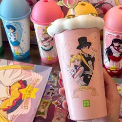 Hot Sale Beauty Girl Warrior Co Branded Cup Branded Color Changing Insulation Cup For Girlfriend Kids Surprise Gift