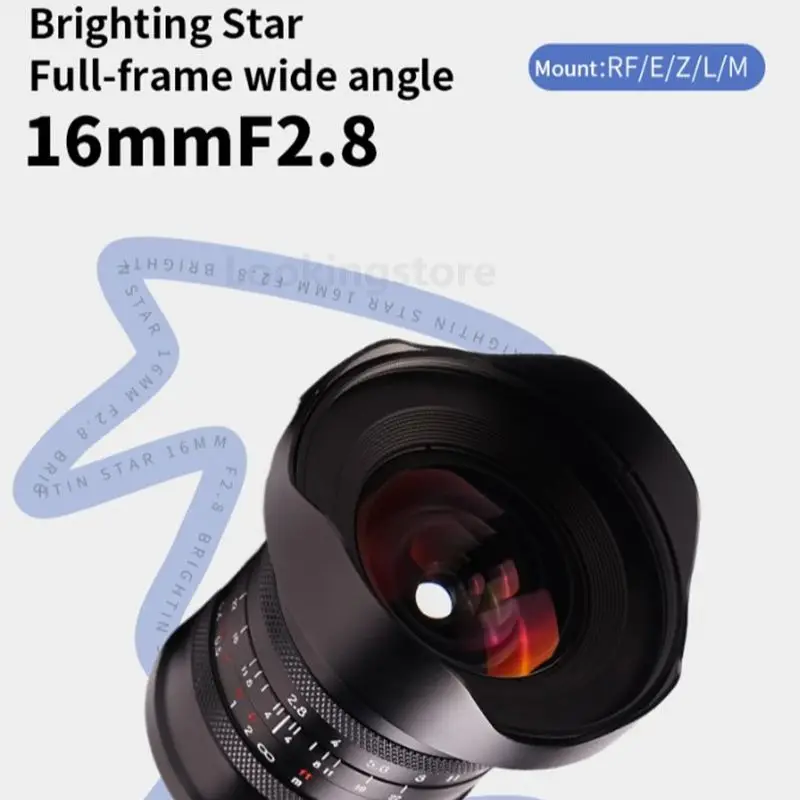 

Brightin Star 16mm F2.8 Full Frame Lens Wide Angle Starry Sky Scene Lens for Leica M Canon RF Sony E FE Nikon Z Sigma L Mount