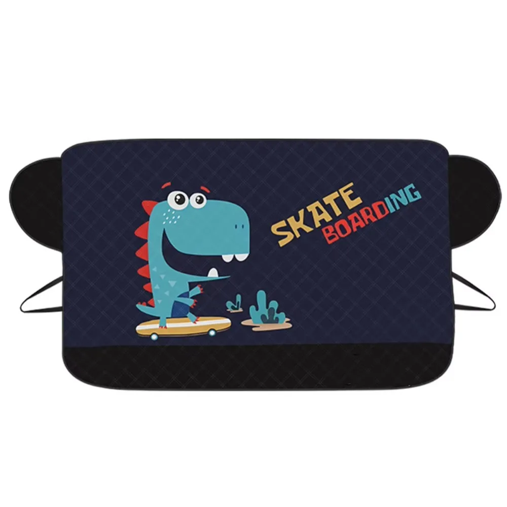 

New Cartoon Heat-insulating Cover Anti-frost Thicken Snow Cloth Cover Windshield Snow Prevention Car Accessories Winter