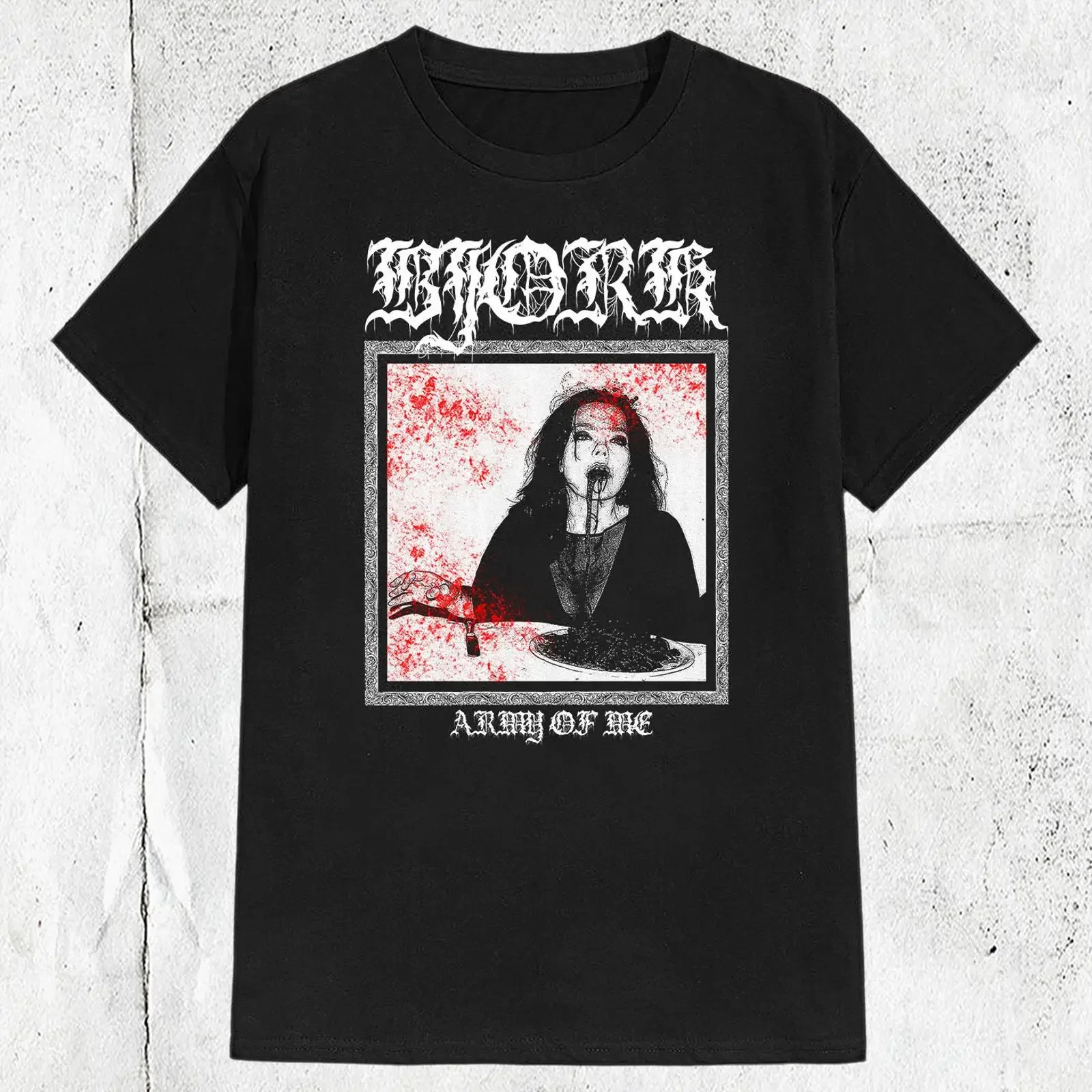Vintage Bjork Pop Singer Metal Style T shirt vintage Washed Casual Top For Everyday Wear Soft Unisex Stylish streetwear