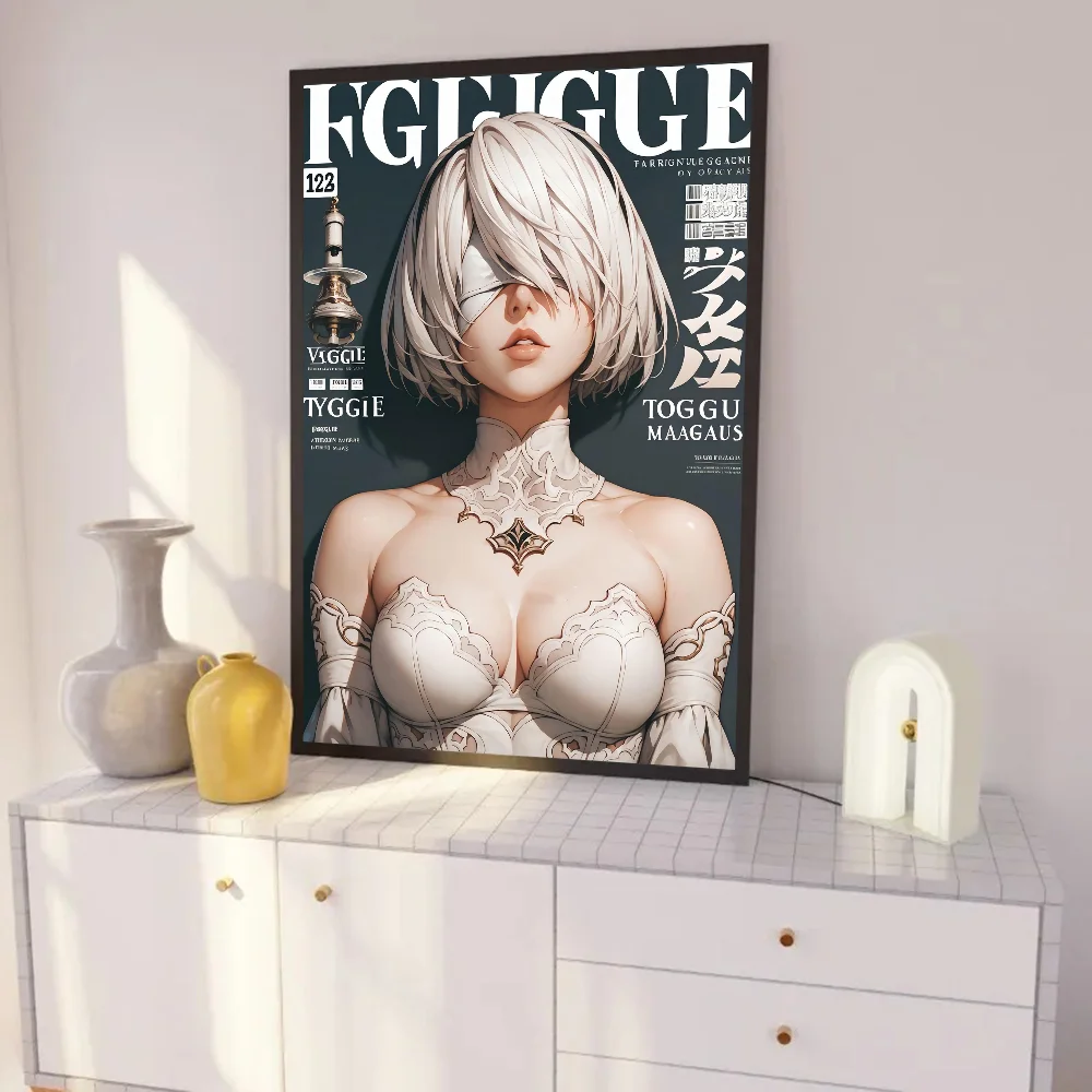 NieR Automata ملصق غرفة المعيشة المنزلي غرفة نوم بار مقهى ديكور فني