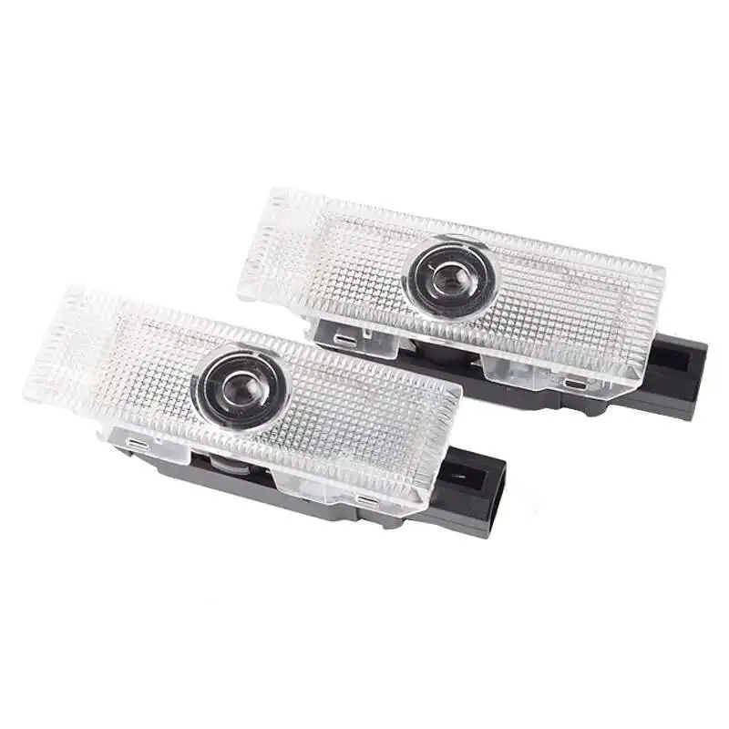 2Pcs Car Led Courtesy Door Projector Customize Lamp For FIAT 500X 500L Accessories OEM Welcome 3D Laser Ghost Shadow Light