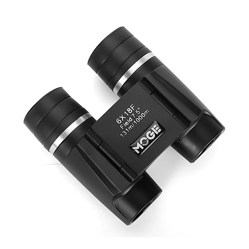 

Moge 6x18F 6x18mm Binoculars Straight Barrel Fixed Focus HD High Magnification Outdoor Mini Miniature K7 Telescope