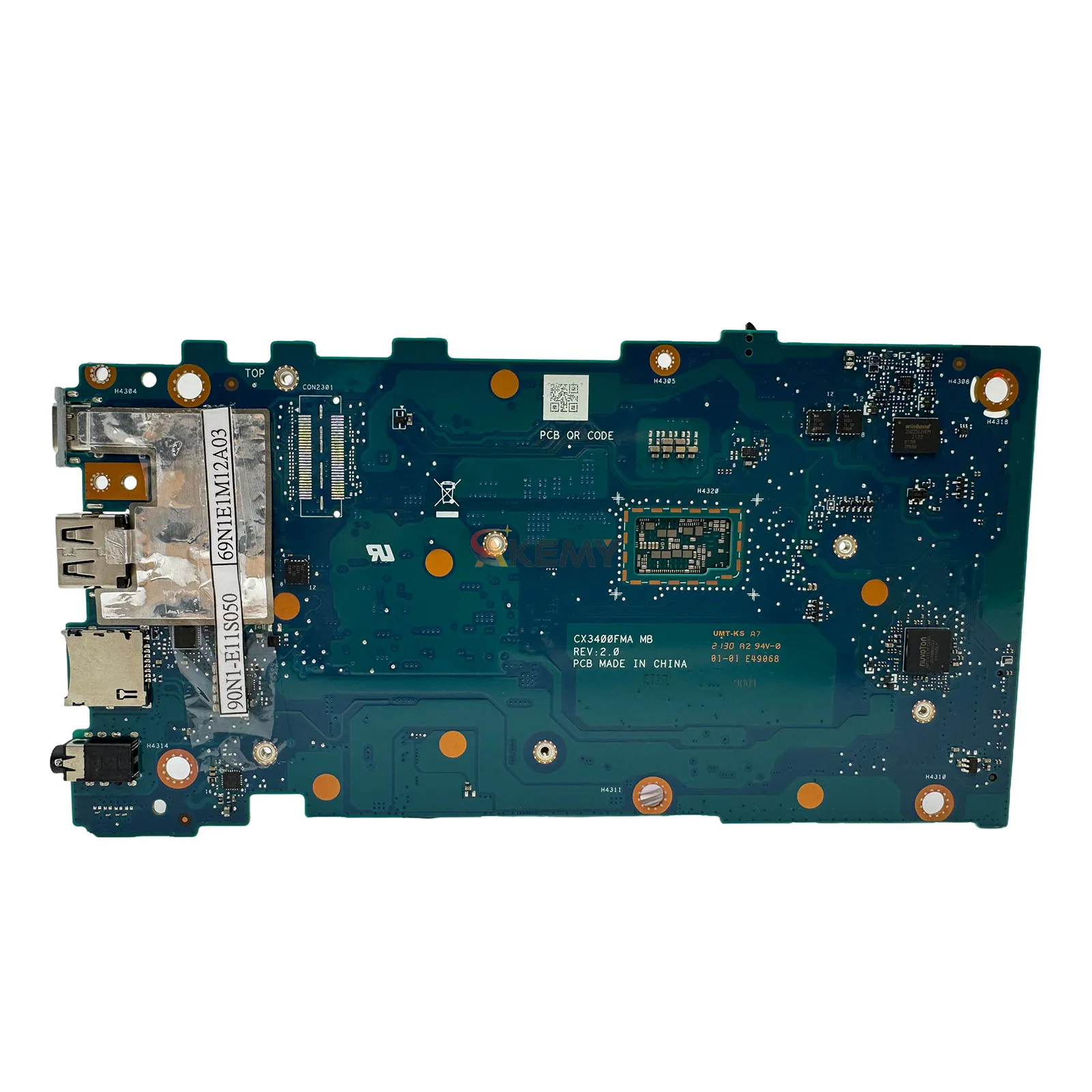 For ASUS Chromebook W/ i3-1110G4 i5-1130G7 i7-1160G7 8G/16G-RAM CX3400FMA Laptop Mainboard tests OK CX3400F CX3400FMA Mainboard