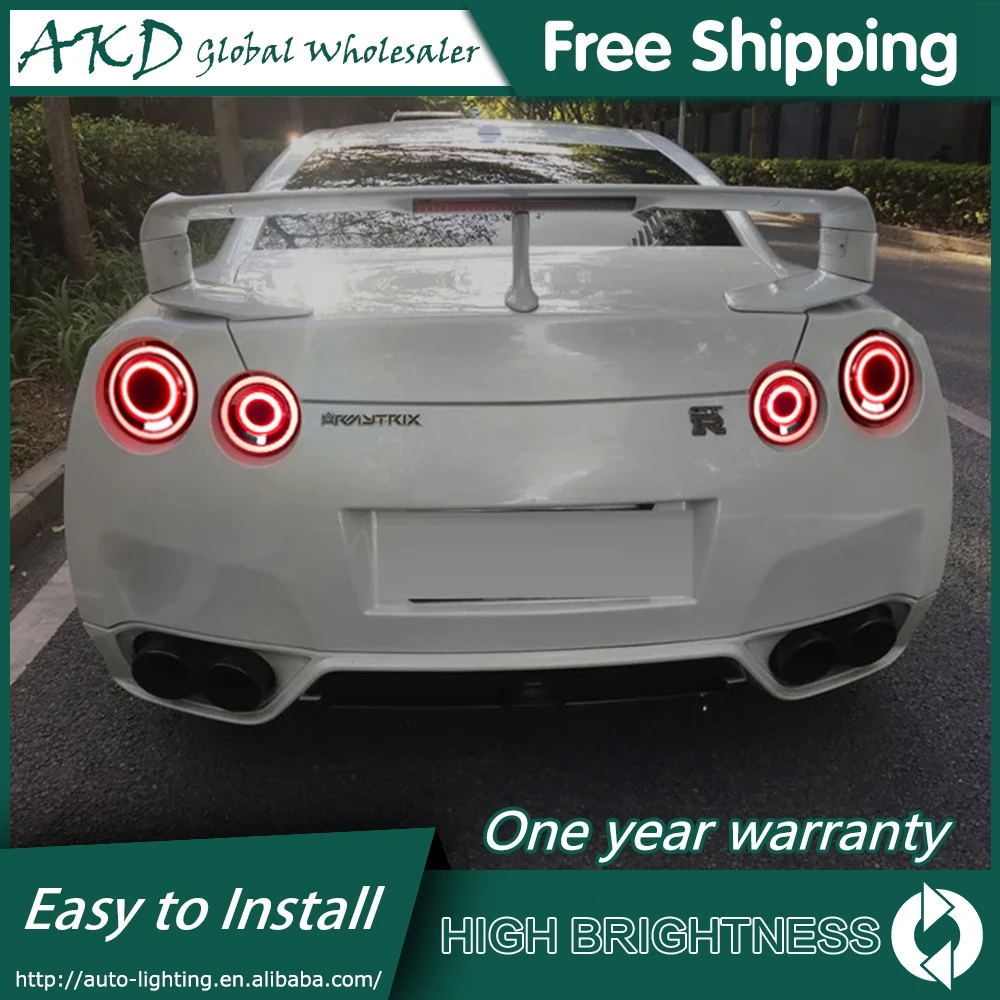 

Car For GTR R35 Valenti Skyline 2009-2017 GT-R Tail Lamp 12V Led Fog Light DRL Auto Tuning Car Supplies Accessories Rear Lights