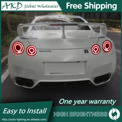 Car For GTR R35 Valenti Skyline 2009-2017 GT-R Tail Lamp 12V Led Fog Light DRL Auto Tuning Car Supplies Accessories Rear Lights