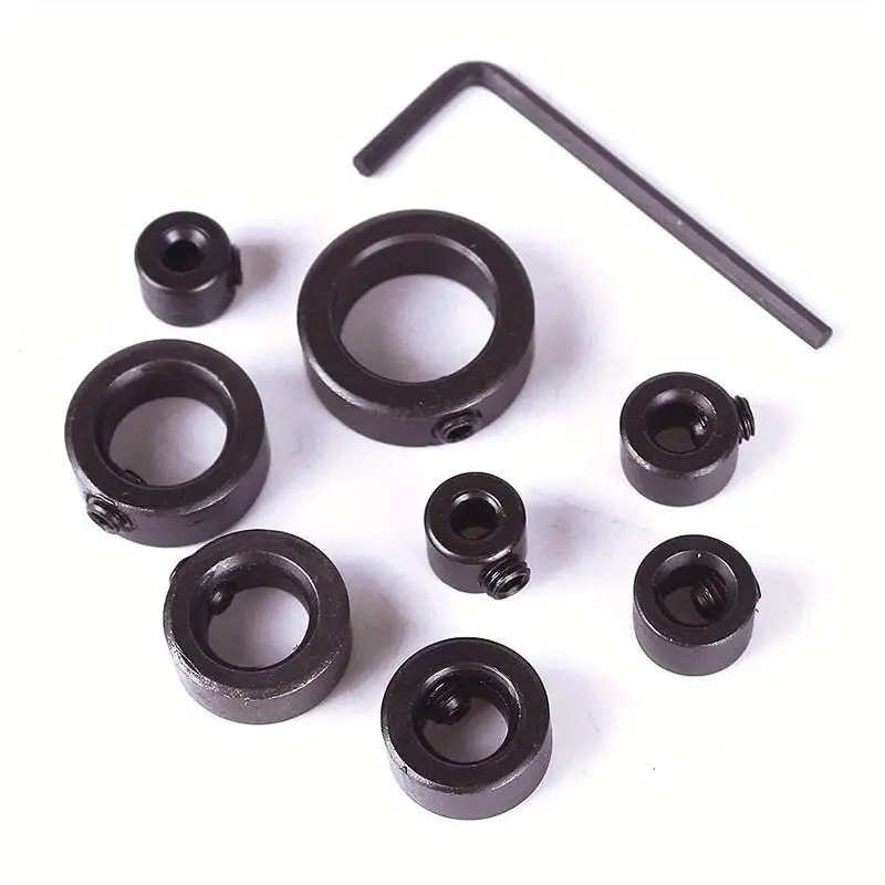 Picture 5: 9Pcs/Set 3-16mm Woodworking Drill Locator Depth Stop Collars Ring Positioner for Drill Bits