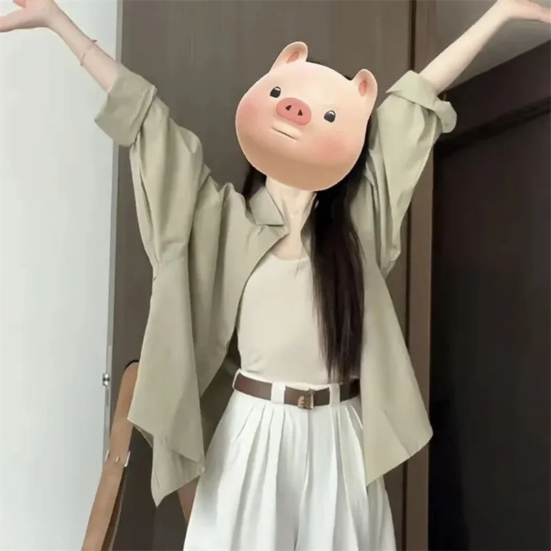 2024 weibliche Sonnencreme Shirts Tops Mantel Damen Neue Lange Ärmeln Strickjacke Bluse Oberbekleidung Sommer Frauen Dünne Stil Bluse Jacke