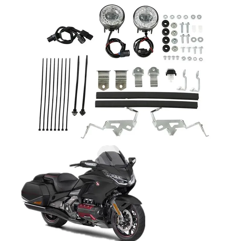 For Honda Gold Wing GL1800 GL 1800 2018-2020 2019 Replace of 08V70-MKC-A00 Motorcycle Acsessories LED Fog Lights Attachment Kit