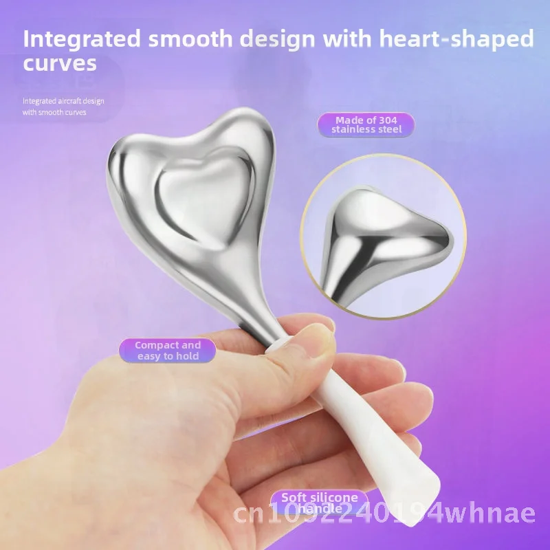 Kulka do masażu twarzy ze stali nierdzewnej Ice Wave, narzędzie do terapii zimną, wielofunkcyjne urządzenie kosmetyczne do pielęgnacji skóry