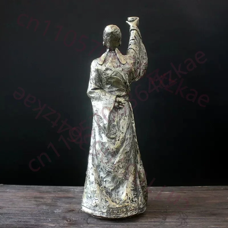 Li Bai Statue for Home Decoration, Ancient Chinese Figure, Checked Cabinet, Study Decoration, Craft Decorations, Creative