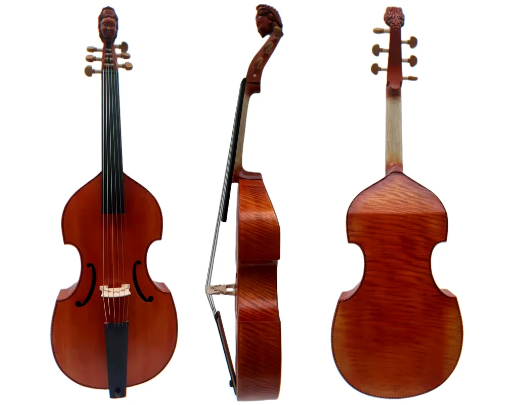 

Baroque Style SONG Professional Maestro 6 strings 27" bass viola da gamba#15478