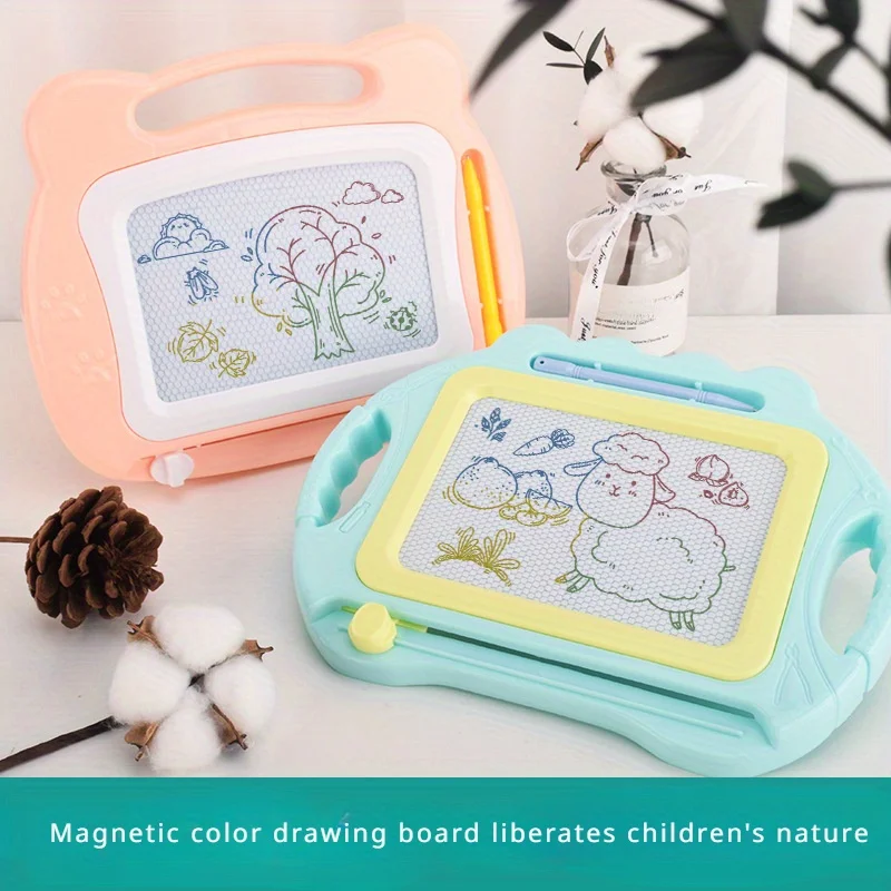 Magnetic Drawing Board Erasable Colorful Writing Pad With One Pen Painting Graffiti Art Educational Preschool Tool Kids Toy