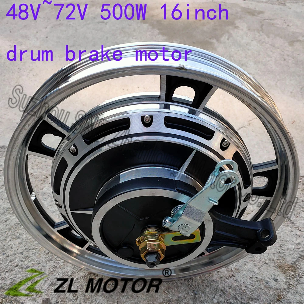 ZL MOTOR 16inch wheel e-scooter motor  48V60V72V 500W brushless gearless motor  / speed and torque make to order e-bike motor