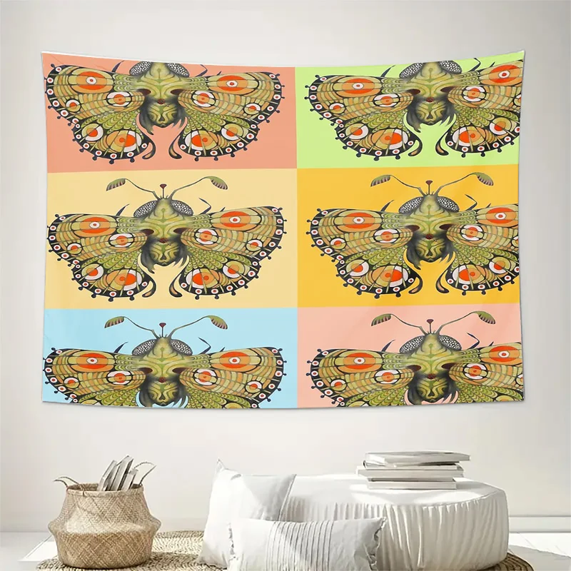 البوهيمي نسيج الجدار الشنق ديكور الغرفة الجمالية طبيعة المشهد جدارية الغابات خلفية المنسوجات المنزلية خمر جدار الفن غرفة نوم #2