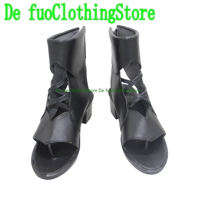FINAL FANTASY XIV Ryne Minfilia Cosplay Shoes Game FF14  Ryne Cosplay Prop PU Leather Shoes Halloween Boots Defuo Clothing Shoes
