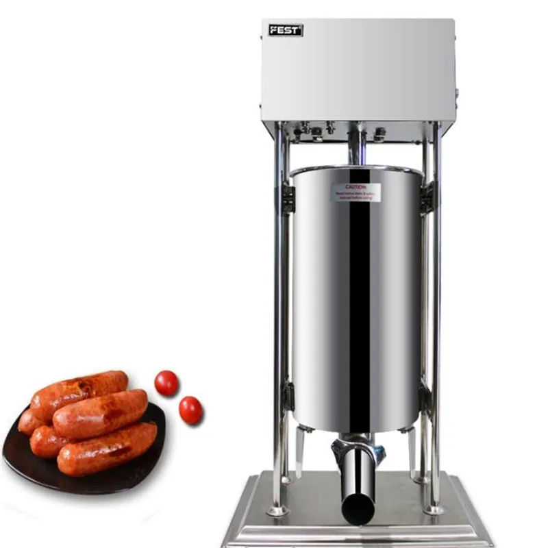 Large Capacity Industrial 25L Electric Vertical Sausage Filling Machine Automatic Sausage Stuffer Maker Enema Machine