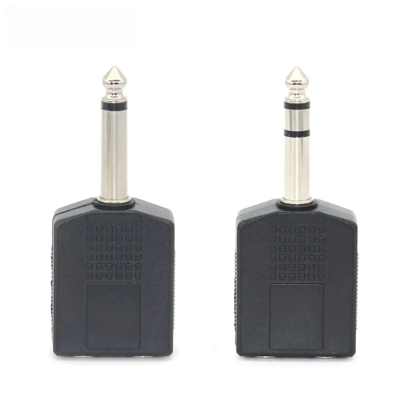 

1/4 "моно/стерео аудио разъем адаптер «папа-мама» 6,35 мм двойной разъем для наушников микрофон Y разветвитель конвертер